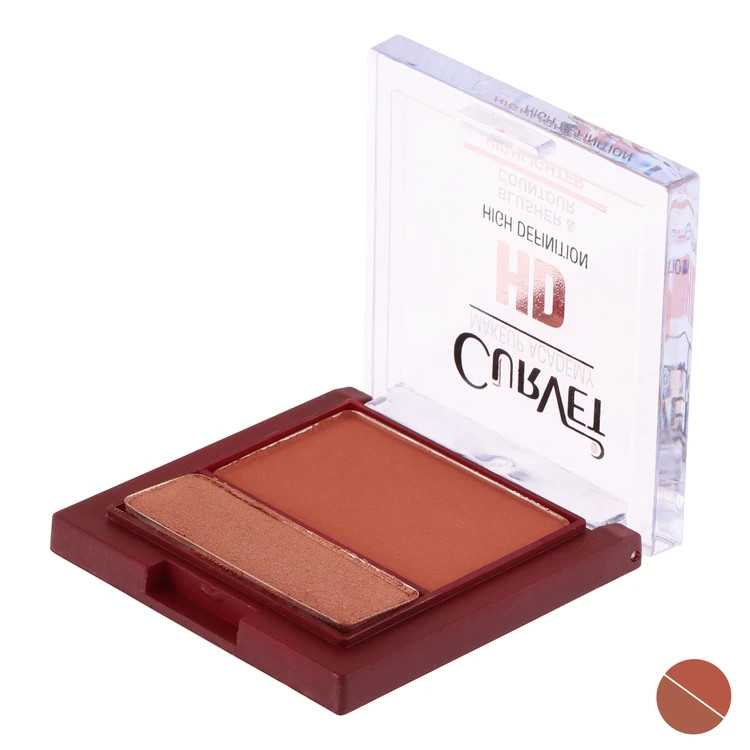 رژگونه و هایلایتر پودری HD (اچ دی) کوروت CURVET اورجینال با ضمانت اصالت کالا