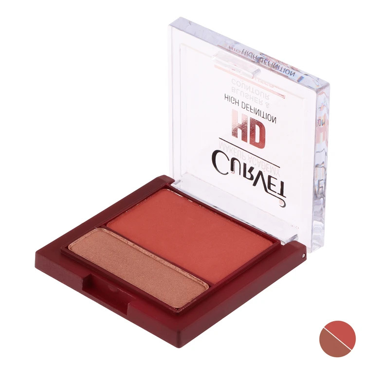 رژگونه و هایلایتر پودری HD (اچ دی) کوروت CURVET اورجینال با ضمانت اصالت کالا