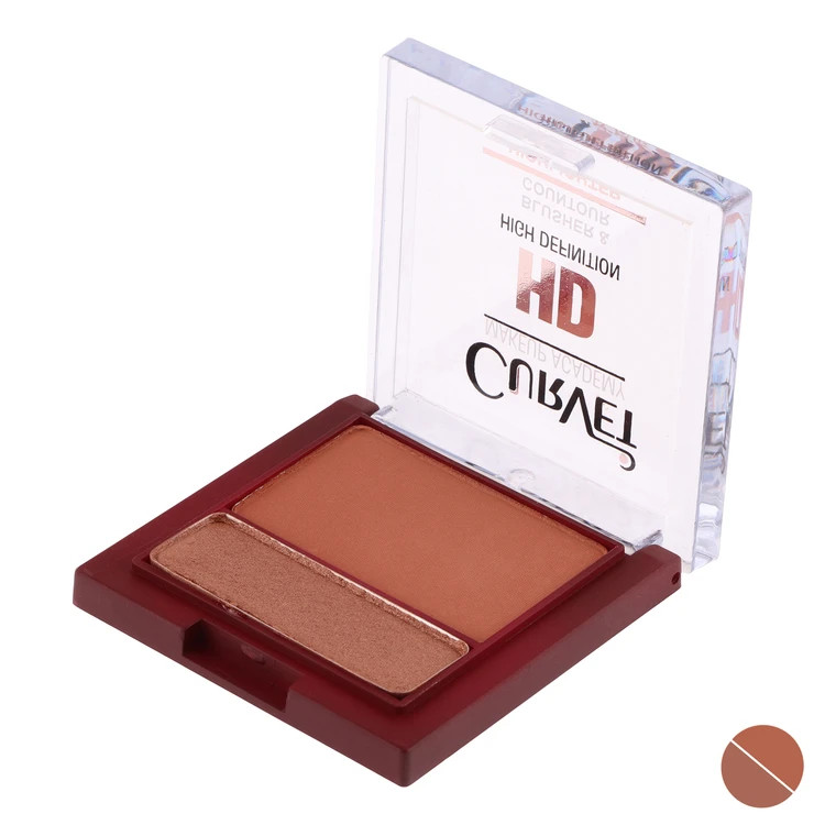 رژگونه و هایلایتر پودری HD (اچ دی) کوروت CURVET اورجینال با ضمانت اصالت کالا