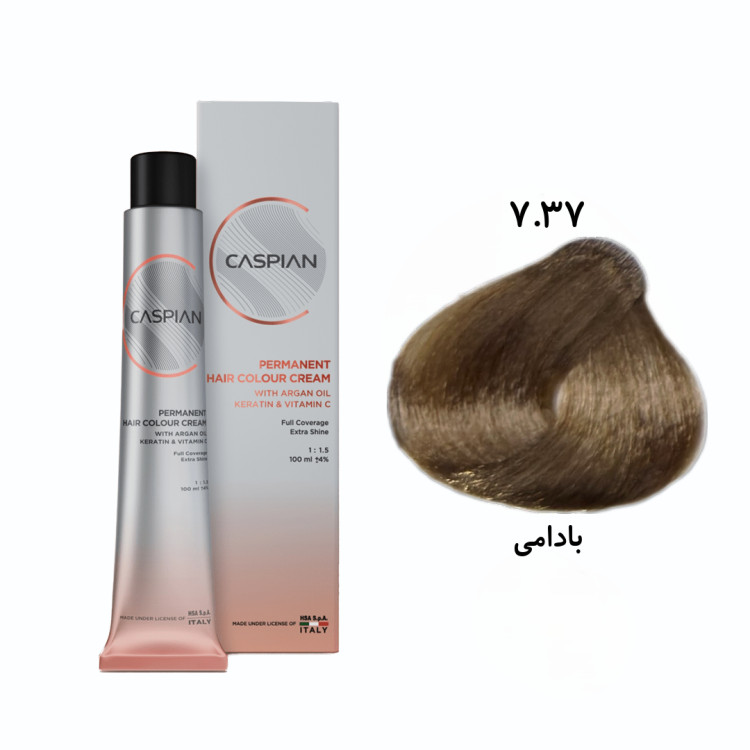 رنگ مو بادامی کاسپین 7.37: بادامی