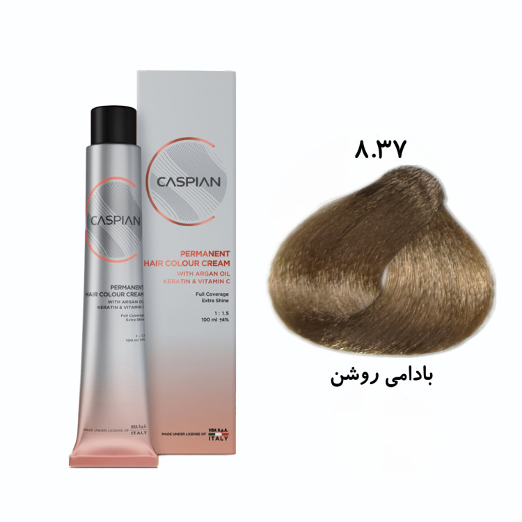 رنگ مو بادامی کاسپین 8.37: بادامی روشن