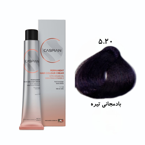 رنگ مو کاسپین 5.20: بادمجانی تیره